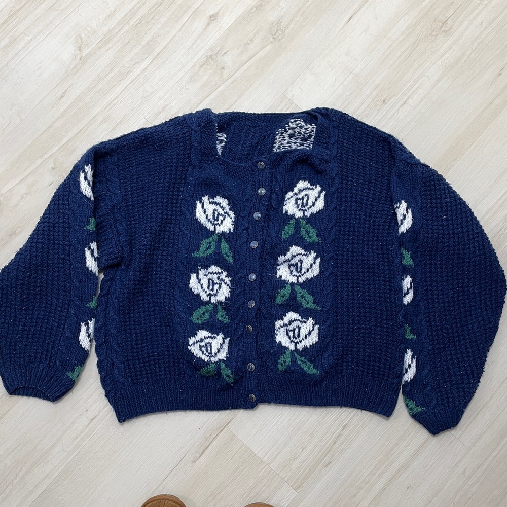 Hand knit cardigan